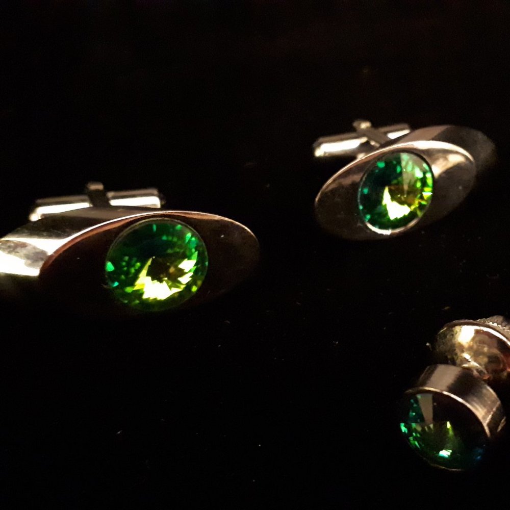 Classic Cufflinks and Tie Pin with Box